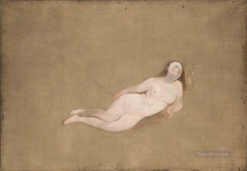 ヌード Painting - 横たわる2人の裸のターナー